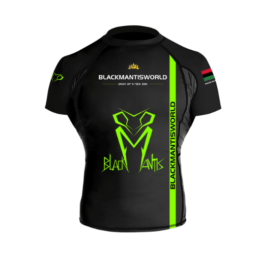 BLACKMANTISWORLD Performance Rash Guard – Short Sleeve