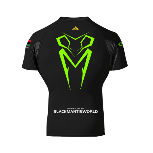 BLACKMANTISWORLD Performance Rash Guard – Short Sleeve